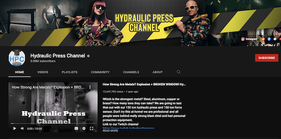 Hydraulic Press Channel